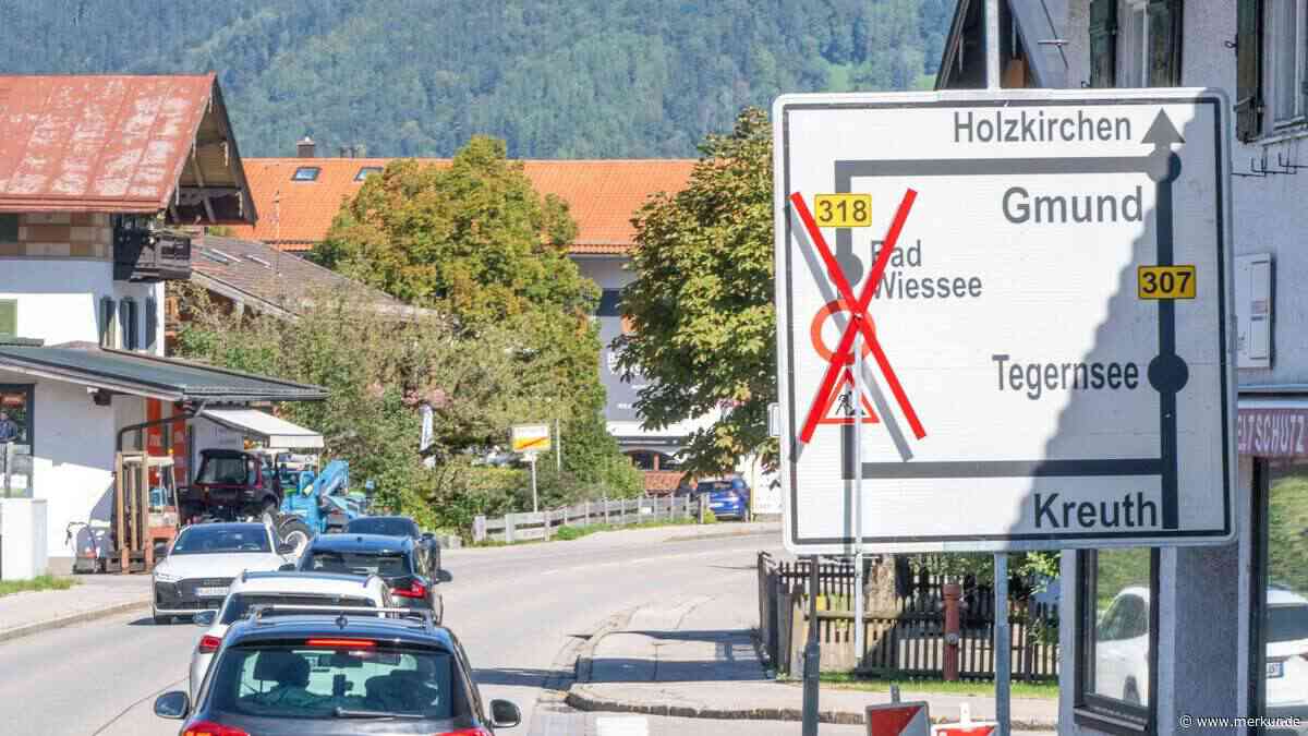 Sorge wegen nächster Vollsperrung am Tegernsee: B318 bei Weißach sechs Wochen lang gesperrt