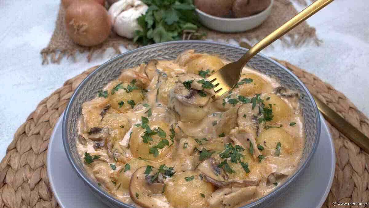 Gemütlichkeit aus dem Topf: Mini-Kartoffelklöße mit Pilzrahmsauce sind der Seelenwärmer im Herbst