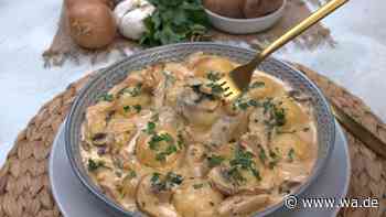 Gemütlichkeit aus dem Topf: Mini-Kartoffelklöße mit Pilzrahmsauce sind der Seelenwärmer im Herbst