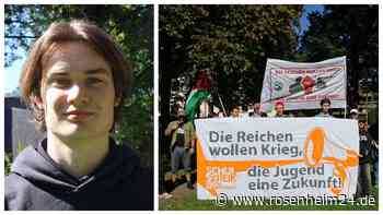 Protest im Luitpoldpark: Rosenheimer Jugend gegen Zwangsmusterung – „Wir wollen eine Zukunft“