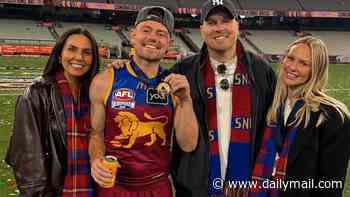 Jules Neale shows her true colours by supporting ex-husband Lachie Neale's rival team Fremantle at the 2026 AFL Grand Final