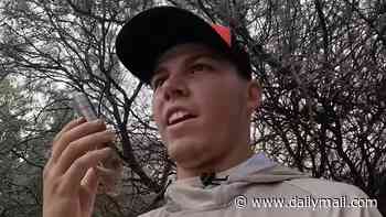 Incredible moment fisherman makes a very surprising catch as he reels in a WEAPON