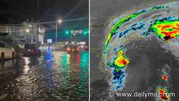 Powerful nor'easter slams East Coast as 60mph gusts and torrential rain threaten to swamp communities with more than 40MILLION Americans in its path