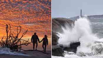 At least 34 weddings scheduled on tiny Nantucket island as the mother of all nor'easters dumps a biblical deluge across the East Coast