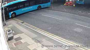 Watch moment Arriva ghost bus slams into Tamworth homes after eerily rolling out of depot