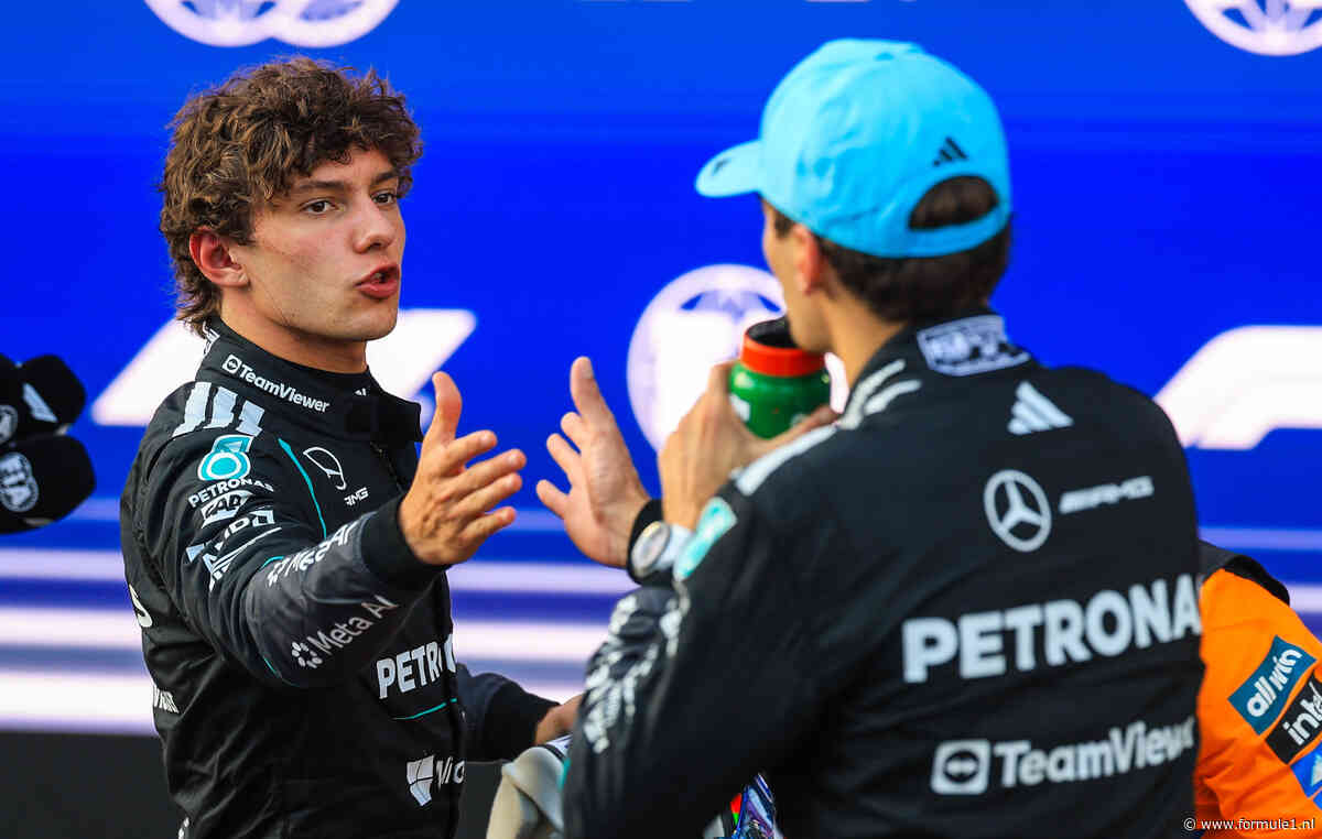 George Russell waakzaam voor Kimi Antonelli: ‘Je kunt hem niet zomaar afschrijven’