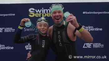 Schoolboy celebrates 12th birthday by taking on iconic London swimming challenge