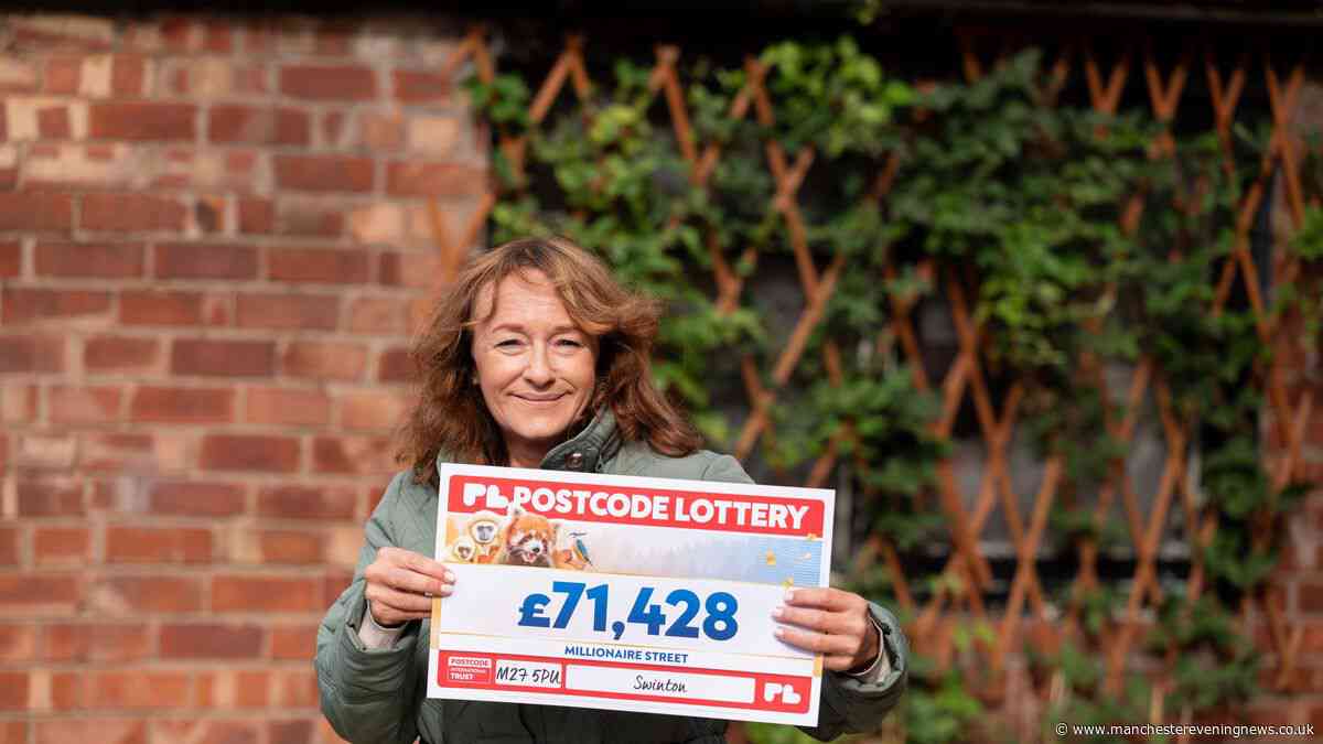 Postcode Lottery results: Full list of winners from September 19 to 25 as Salford street scoops jackpot