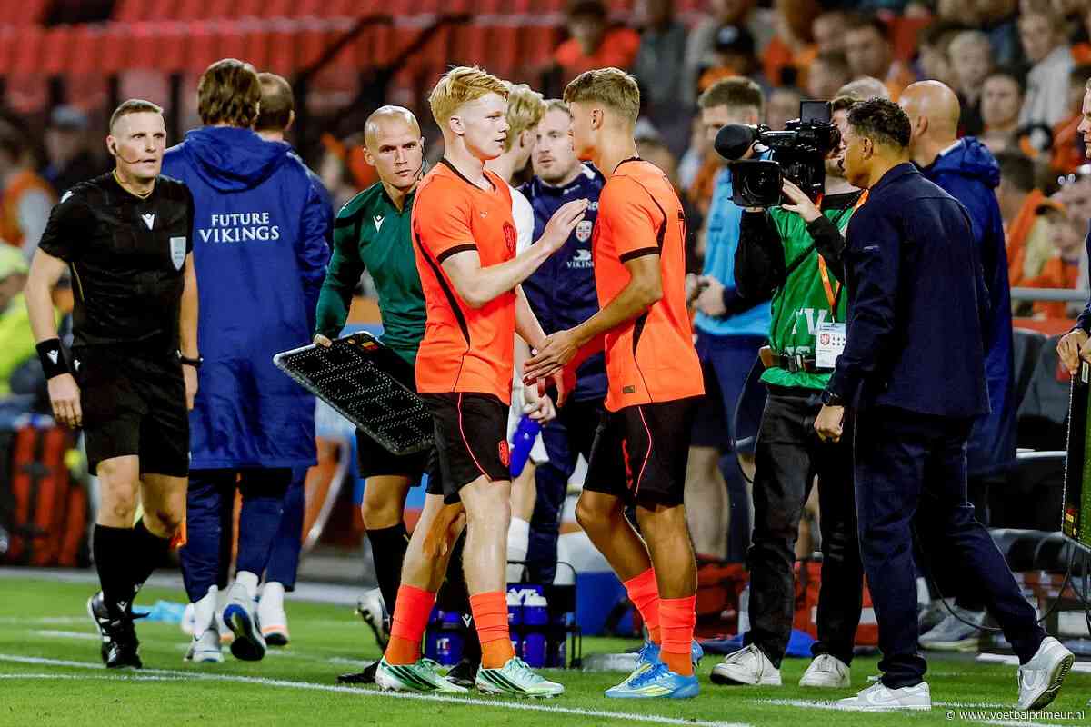 Na transfer van 27 miljoen eindelijk Jong Oranje-debuut: 'Niet erg mee bezig'