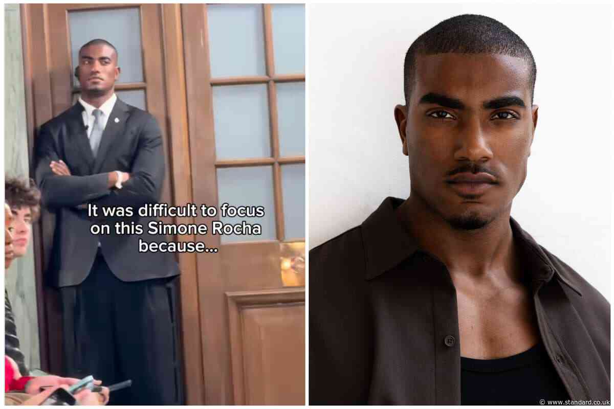London security guard lands modelling contract after stealing the spotlight at London Fashion Week