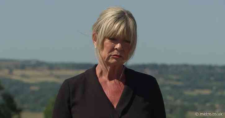 Devastated Kim in bits as she is forced to say goodbye in Emmerdale
