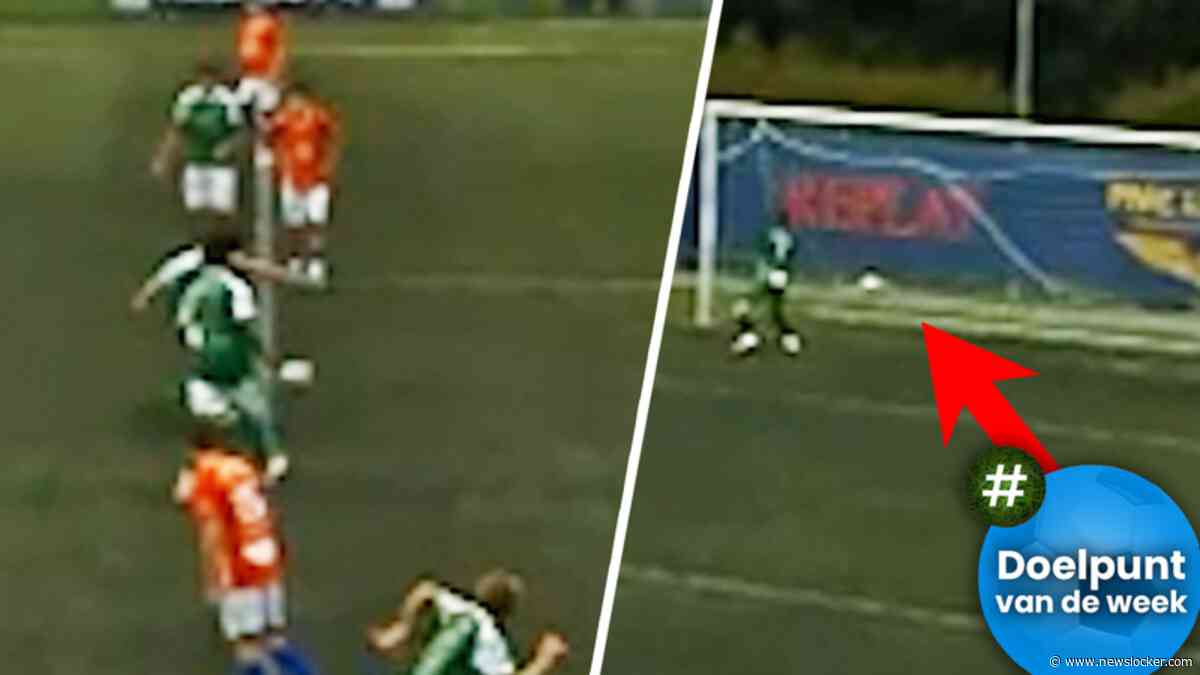 Amateurvoetballer scoort weergaloos doelpunt vanaf middellijn: ‘In één keer!’