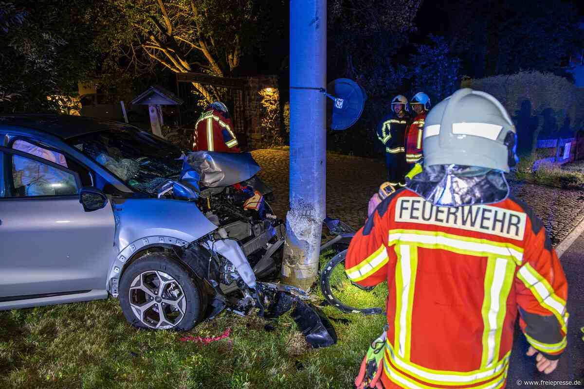 Nächtlicher Unfall sorgt für Sperrung in Aue-Bad Schlema
