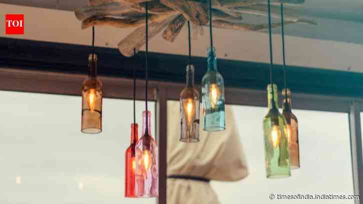 DIY: Turn empty wine bottles into elegant lamps for your living room