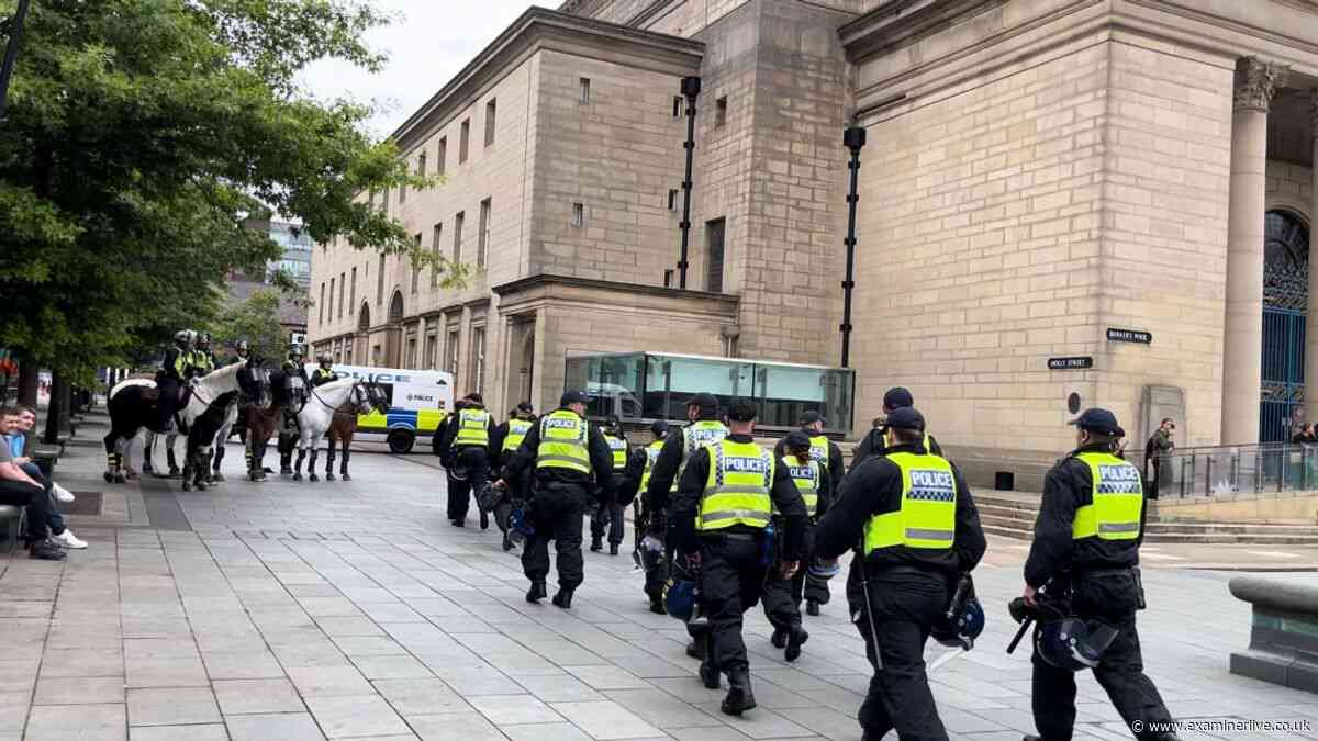 Sheffield counter protests live updates as demonstrators take to the city