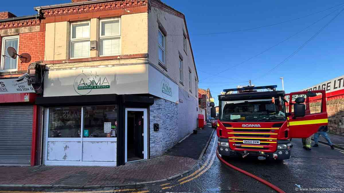 Fire crews rush to huge blaze in Tranmere