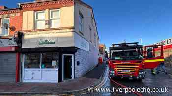 Fire crews rush to huge blaze in Tranmere