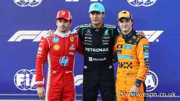 Azerbaijan Grand Prix LIVE! George Russell starts on pole, title leader and teammate Kimi Antonelli in 16th