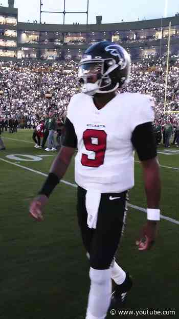 Michael Penix Jr. is made for the bright lights #nfl #pregame #atlanta