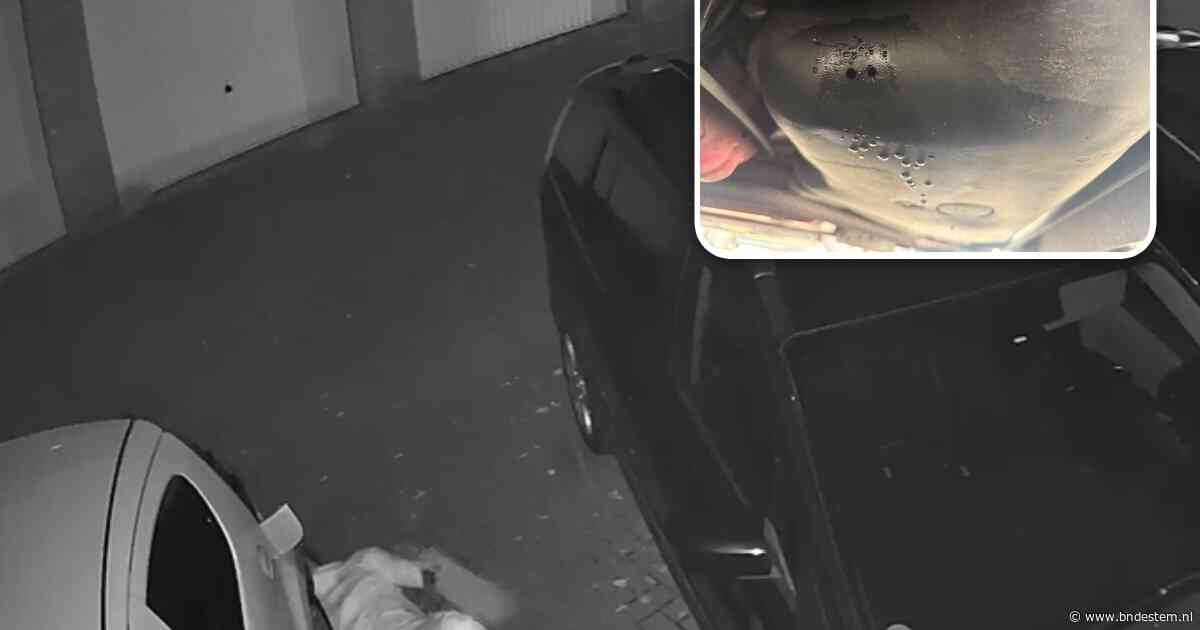 Dader boort gaatjes in brandstoftank van auto in Etten-Leur en verdwijnt met benzine
