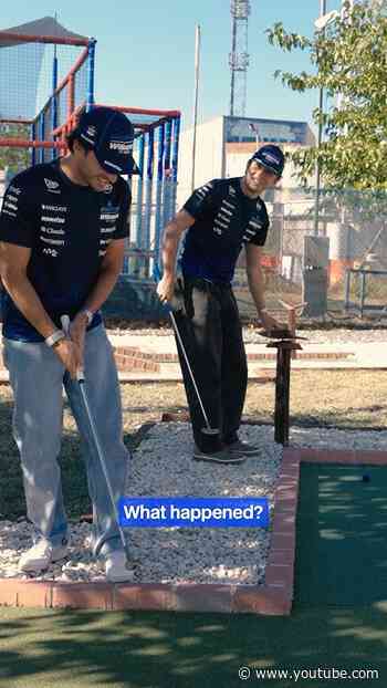 Fail compilation at mini golf 🤦‍♂️ #f1