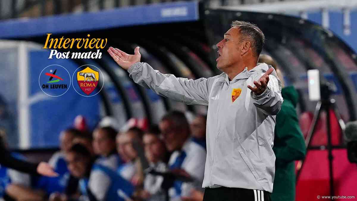 INTERVISTA PIOVANI | Post Match | OH Leuven Roma | Uefa Women's Champions League