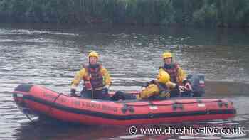 999 crews at Cheshire river after 'person falls in water'