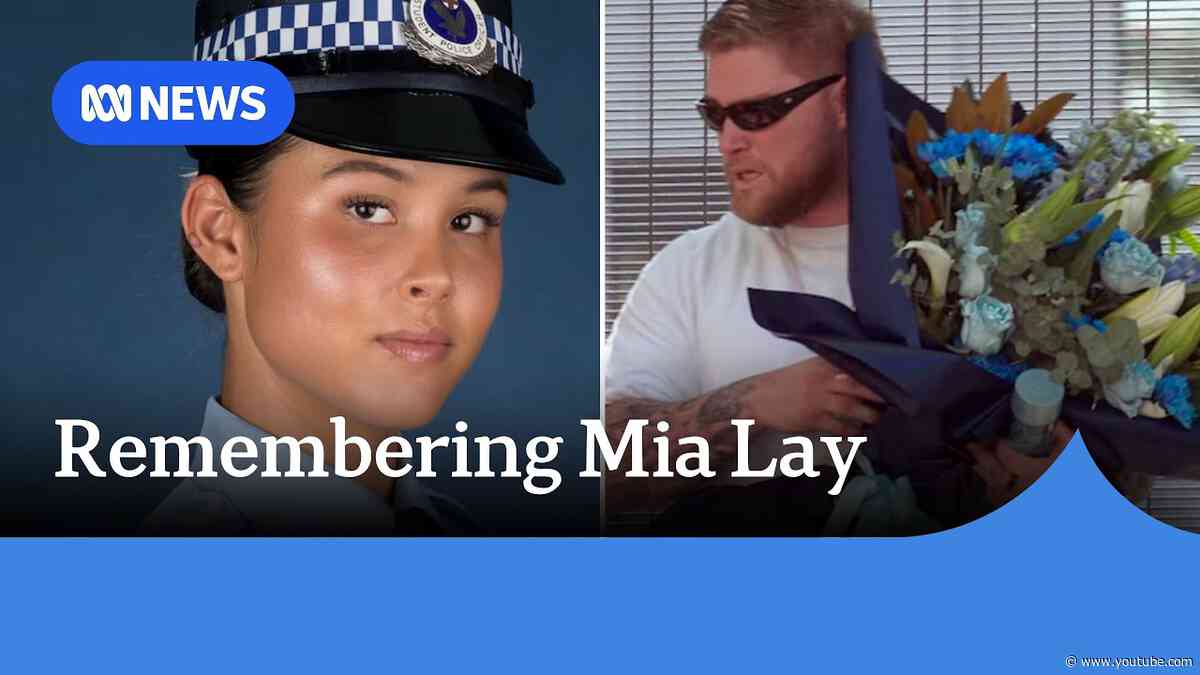 Mia Lay’s family and partner mourn young officer at crash site | ABC NEWS