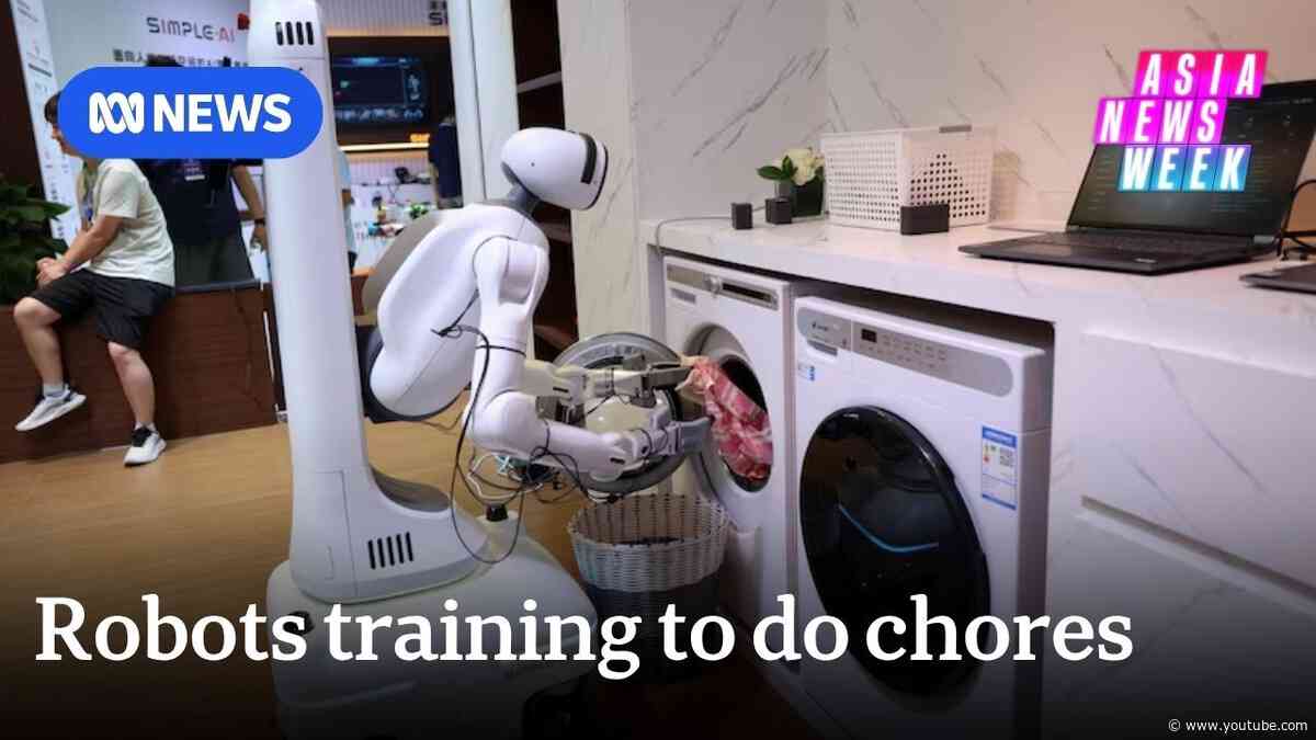 Meet the gig workers helping teach robots to clean | Asia News Week | ABC NEWS