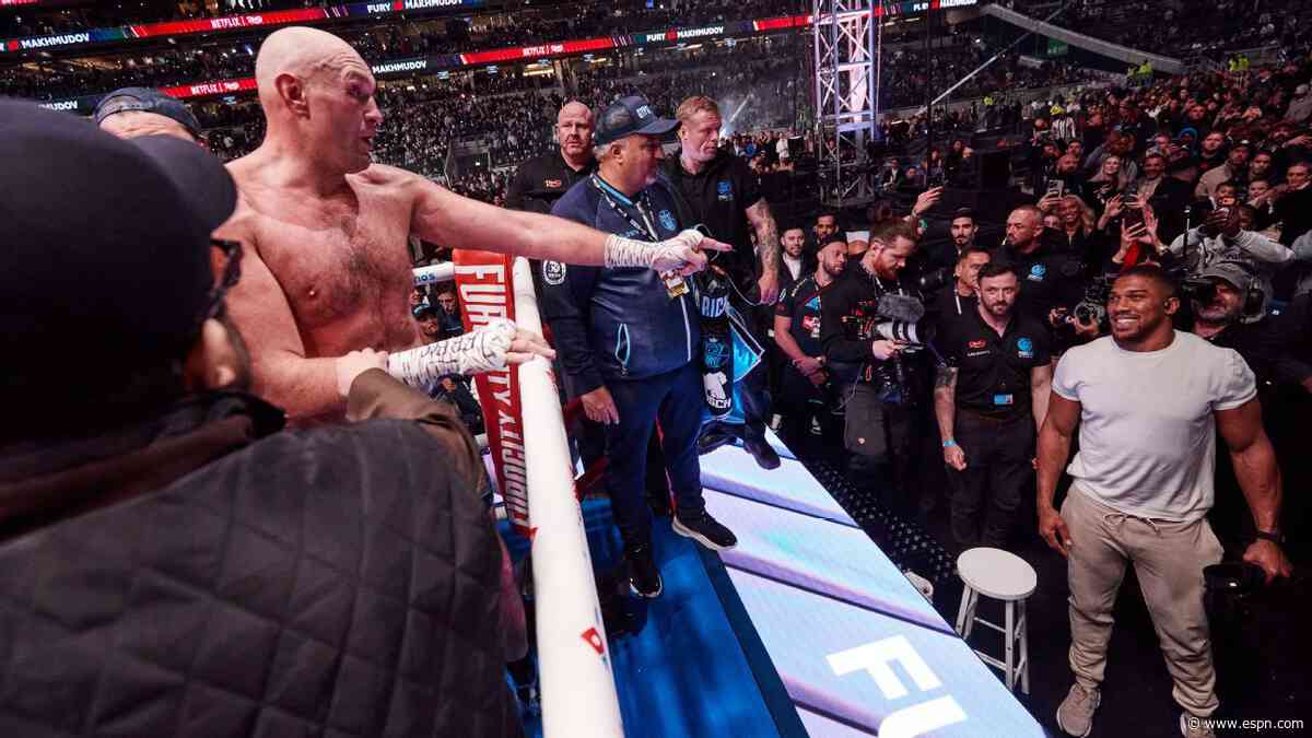 Fury claims AJ fight in danger of being called off
