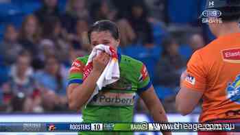 Raiders star bleeds profusely from cut