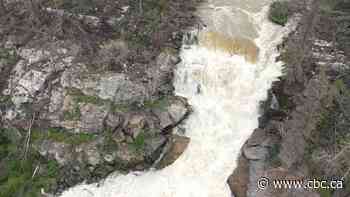 New measurement of remote Manitoba waterfall suggests it’s the province’s tallest