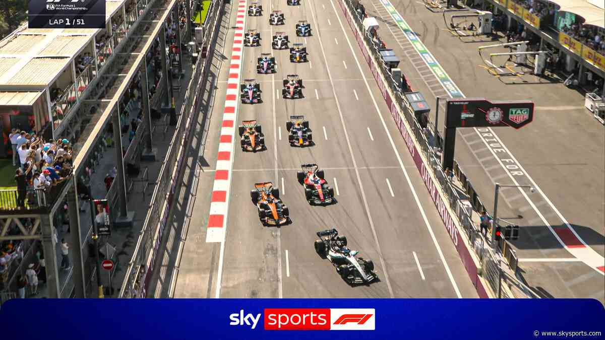 Super start for Russell as he holds onto Baku lead!