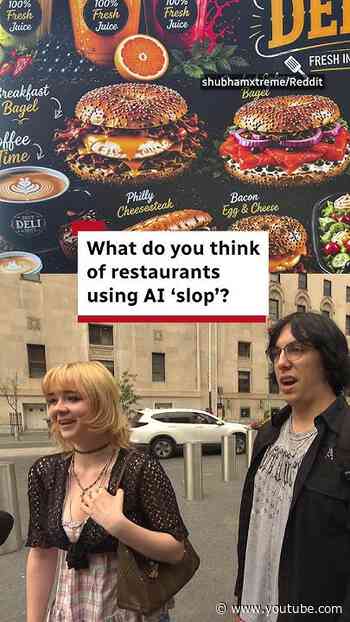 What do you think of restaurants using AI 'slop'?