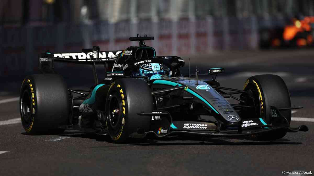 Russell closes title gap with impressive win in Baku