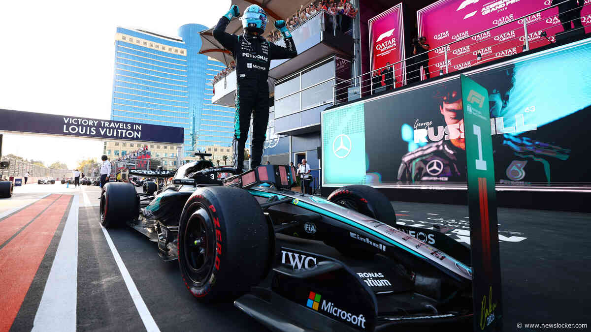 George Russell zag de bui al hangen, Max Verstappen blij met ’goede race’ in Baku
