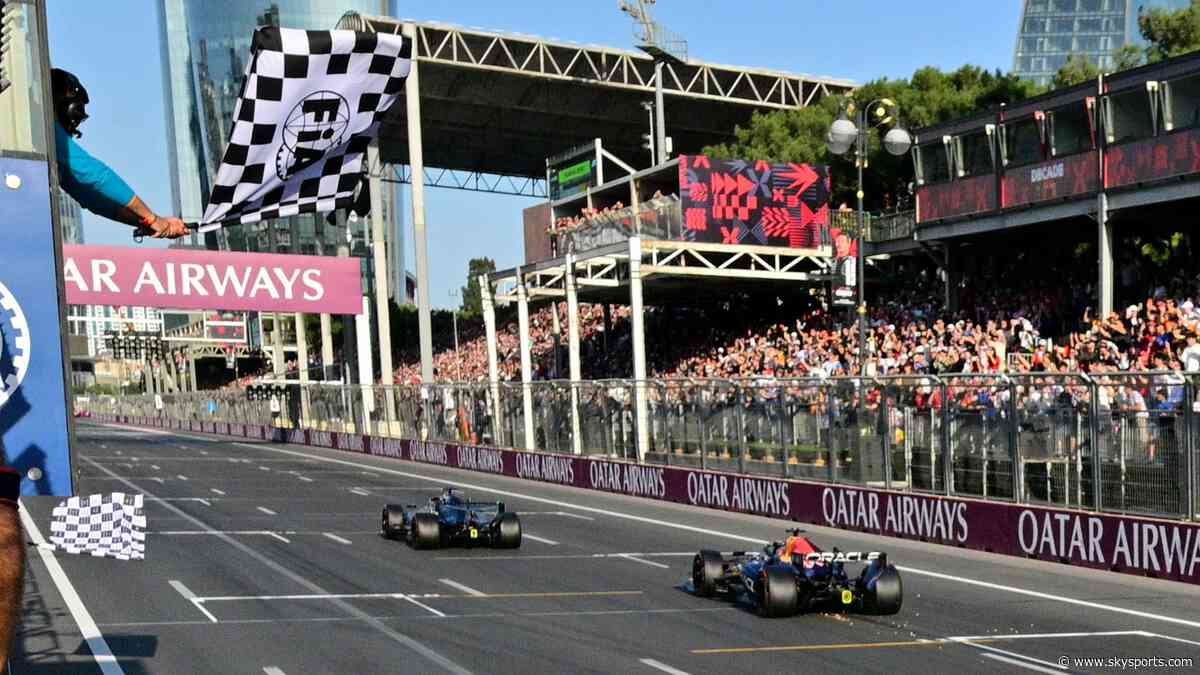 Russell holds off Verstappen for win in thrilling Azerbaijan GP finale