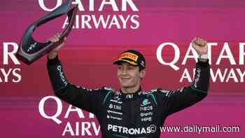 George Russell wins Azerbaijan Grand Prix by ONE tenth of a second: Mercedes star back to winning ways - and denies Max Verstappen his first triumph of the season by razor-thin margin