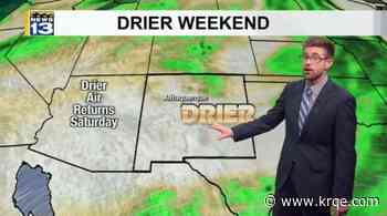 Foggy conditions this morning with a drier weekend ahead