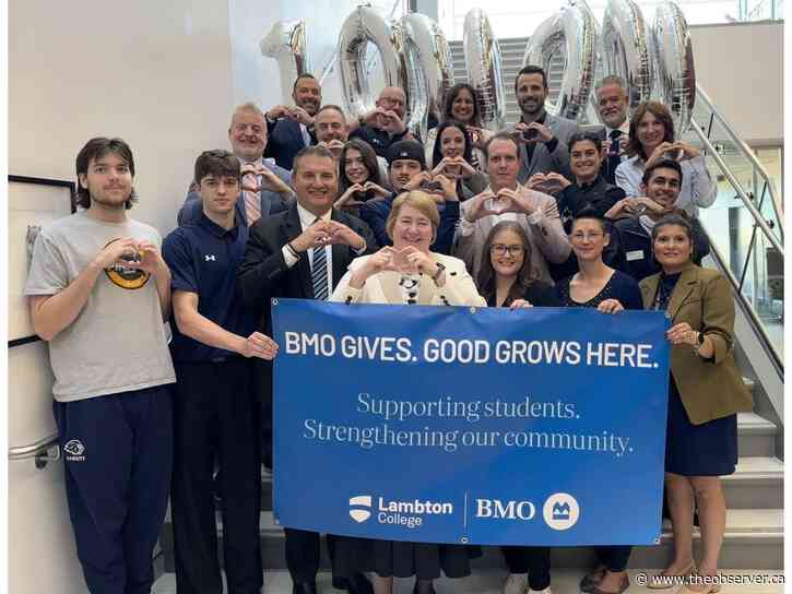 Lambton College in Sarnia receives $1-million BMO pledge for student wellness