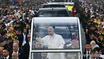 Pope Leo's mass appeal: American pontiff is met by 600,000 crowd as he arrives for outdoor service in Paris before heading for Lourdes