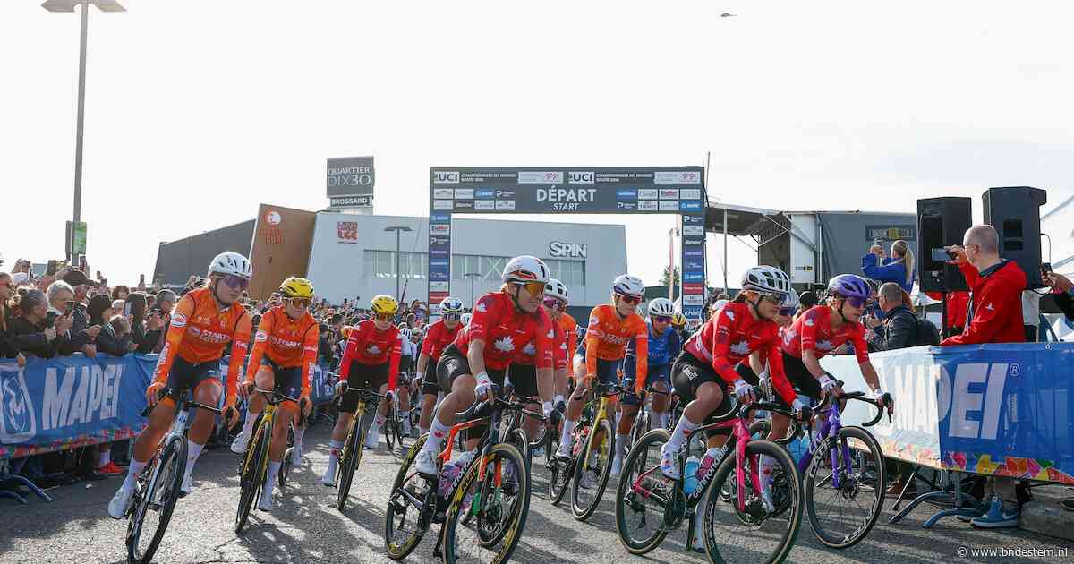 LIVE WK wielrennen | Nederland voert peloton aan richting eerste klim, kopgroep krijgt weinig ruimte