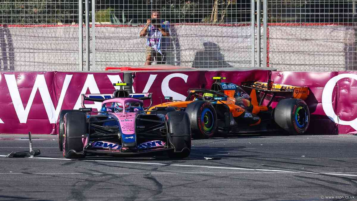 Norris hits out after Baku pile-up DNF with Alpine