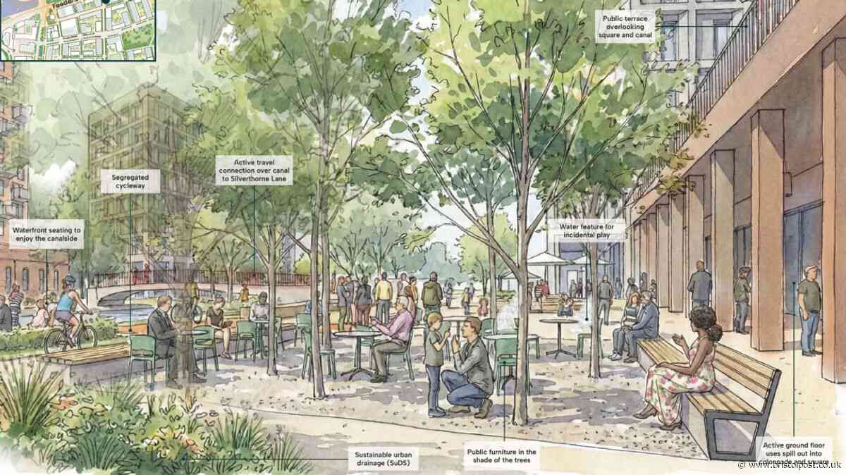 New images reveal regeneration of St Philip’s Marsh with car-free canalside promenade