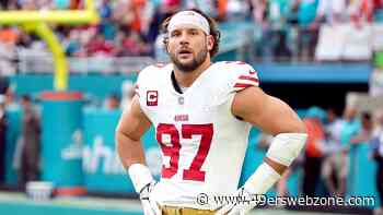 49ers DE Nick Bosa out multiple weeks with calf injury