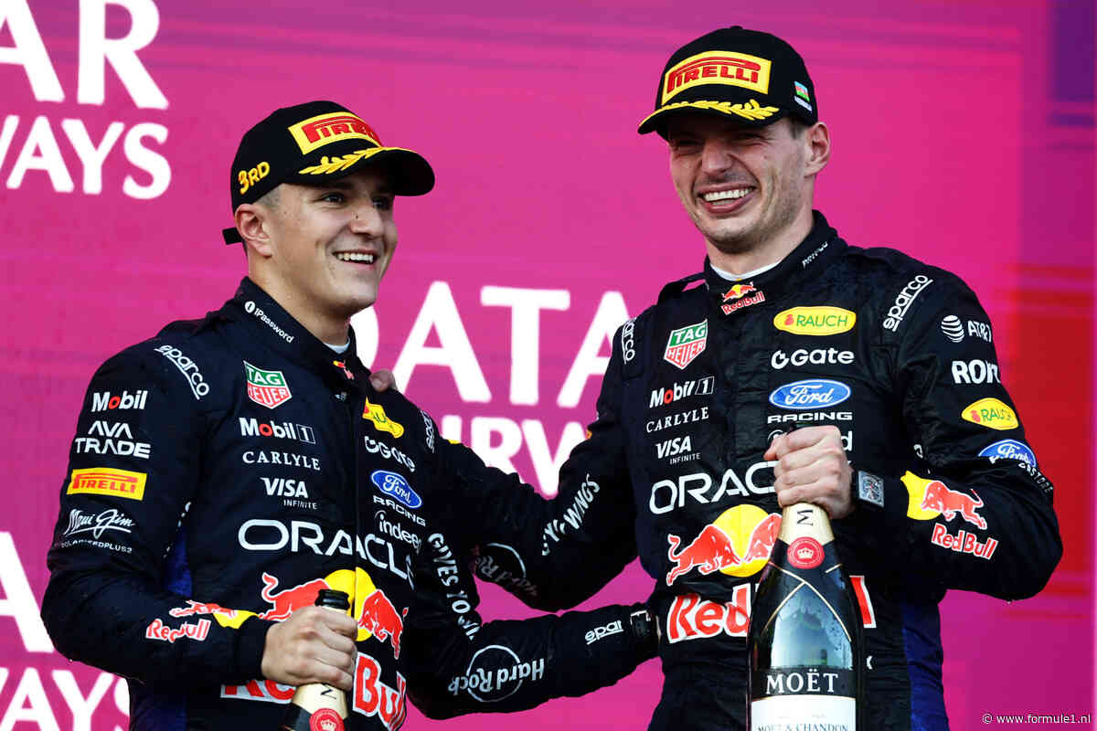 Max Verstappen benadrukt belang van dubbel podium Red Bull: ‘Dit is wat het team wil’