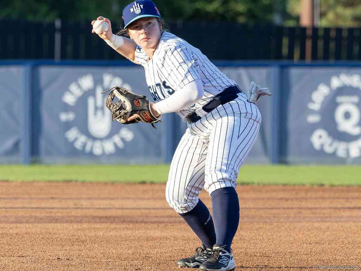 Former Alberta Pandas hockey star Madison Willan chasing pro baseball dream in New York
