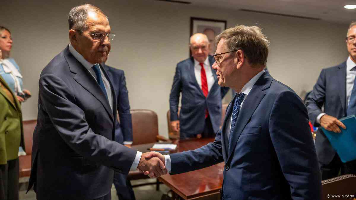 Erstes solches Treffen seit 2022: Wadephul trifft Lawrow in New York zu kurzem Gespräch