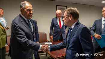 Erstes solches Treffen seit 2022: Wadephul trifft Lawrow in New York zu kurzem Gespräch