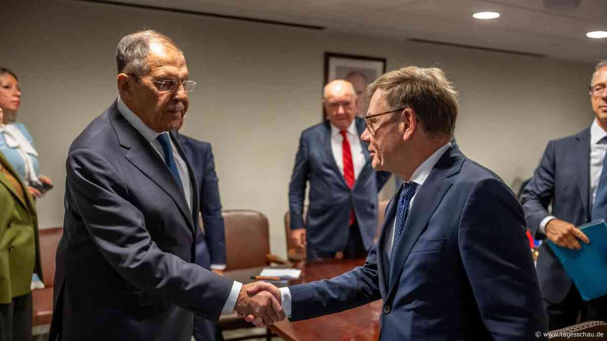 Wadephul trifft überraschend Lawrow in New York